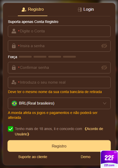 Recompensas VIP 22f.com